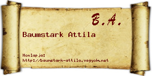 Baumstark Attila névjegykártya